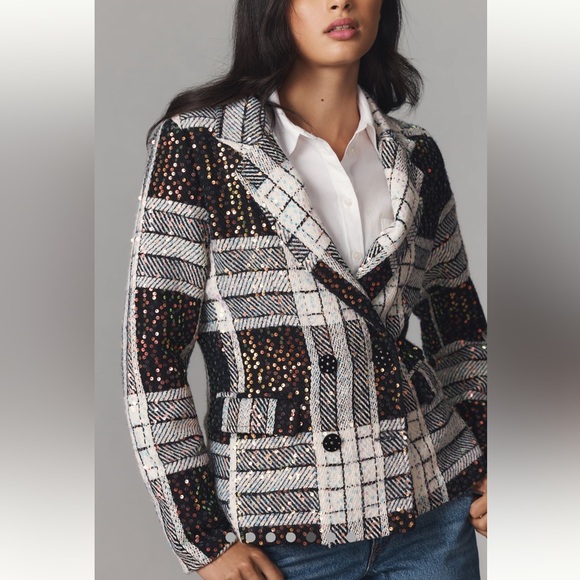 Anthropologie Jackets & Blazers - 🌟SOLD ⭐️ Anthropologie NWT Eva Franco Sequin Blazer size M.